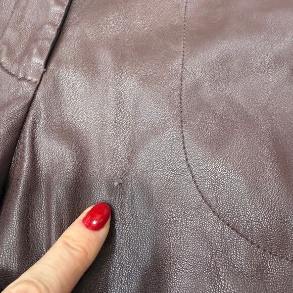 Ronny Kobo Faux Leather Wide Leg Pants Size 4 - Picture 6 of 10